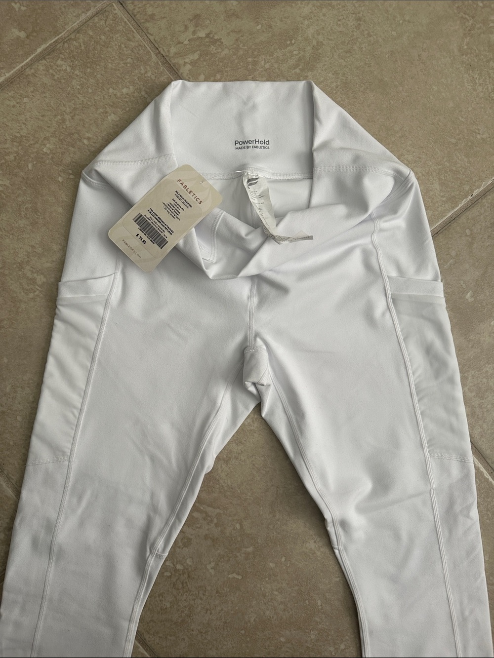 FABLETICS PowerHold White Athletic Leggings
